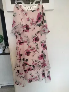 Lauren Ralph Lauren ärmelloses Sommerkleid Damengröße 12 rosa Blumenmuster - Bild 1 von 8