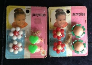 Vintage Hair Bobbles, on original cards, Unused