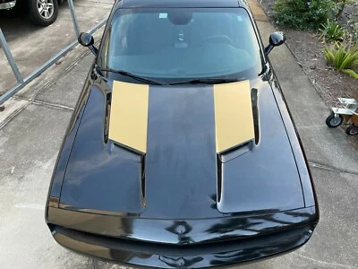 Dodge Challenger Solid Hood Wing Graphic Decal fit 2015-2018 (15 Colors) Pre-Cut Foto 1 de 4