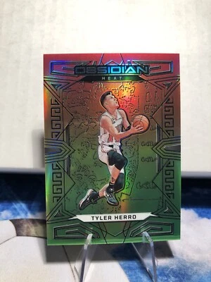 2022-23 Panini Obsidian TYLER HERRO Red Yellow Green Flood /75 - Image 1 of 2