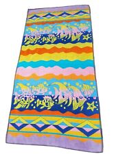 VTG Royal Terry International Beach Towel Fish Ocean Colorful 100% Cotton 60x33"