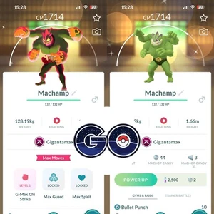 Pokémon Go - Shiny Gigantamax Machamp - Trade or Mini PTC - Picture 1 of 1