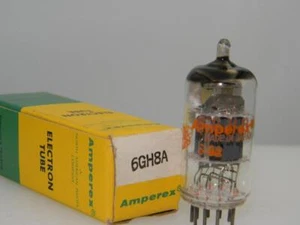 1958 Amperex Japan 6GH8A NOS NIB 4475/8250gm Grey Plates Halo Serious Tubes R544 - Picture 1 of 4
