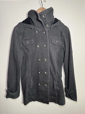 Ezekiel Women’s Button-Up Sweatshirt Pea Coat Jacket - Large - Image 1 of 4