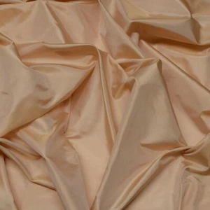 Peach Tissue Taffeta Silk, 100% Silk Fabric By The Yard, 44" Wide (TS-7320) - Picture 1 of 3