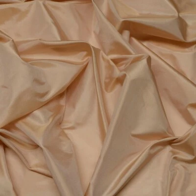 Peach Tissue Taffeta Silk, 100% Silk Fabric By The Yard, 44" Wide (TS-7320) - Image 1 of 3