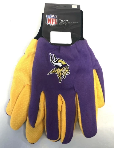 MINNESOTA VIKINGS NFL 2-TONE SPORT UTILITY JERSEY WORK GARDEN GLOVES FREE SHIP Cover