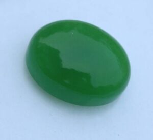 IGL Certified 30.50 Ct. Natural Green Jade Oval Shape Loose Gemstone