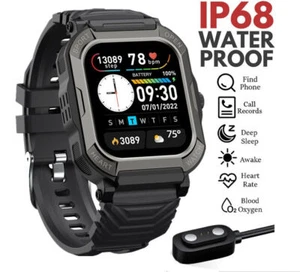 Android IOS Smart Watch Fitness Tracker Sleep Heart Monitor Men Women Blood - Picture 1 of 15