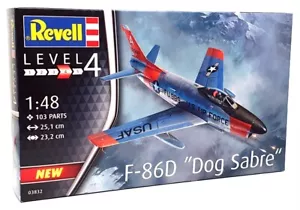 Revell 1/48 Scale Aircraft Kit 03832 - North American F-86D Dog Sabre - Picture 1 of 4