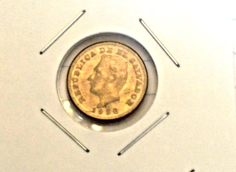 1957 EL SALVADOR 1 CENTAVO COIN ITEM#1911 Cover