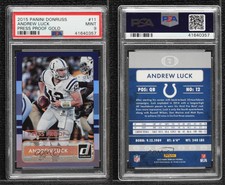 2015 Panini Donruss Press Proof Gold /10 Andrew Luck #11 PSA 9 MINT