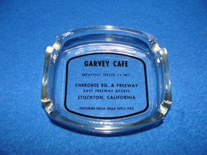 Cenicero Garvey Café Stockton aprox. Publicidad 3 3/4" X 3 1/2" Vintage Usado - Imagen 1 de 14