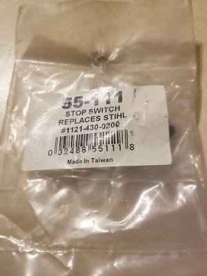 Interruptor de parada Oregon 55-111 reemplaza Stihl #1121-430-0200 1E-2103-C3 Foto 1 de 2