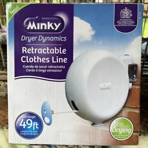 NEW Minky Dryer Dynamics 49 Foot Retractable Reel Outdoor Drying Clothes Line! - Picture 1 of 6