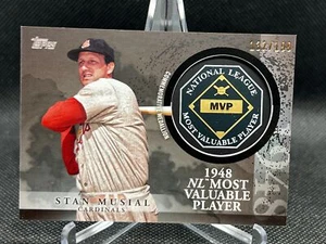2023 Topps Update STAN MUSIAL MVP MEDALLION MVP-SM BLACK PARALLEL 137/199 1948 - Picture 1 of 1