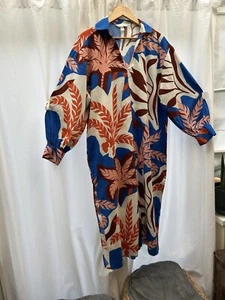 H & M Long Sleeve Kaftan Dress Size S - Picture 1 of 6