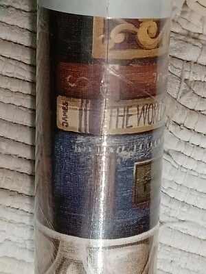 John Wilman Papel Pintado Borde Biblioteca Libros Estantes 16'x10" ¡ÚLTIMO! Foto 1 de 4