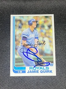 Jamie Quirk Kansas City Royals signiertes Auto 1982 Topps Karte #173 ~ COA - Bild 1 von 3