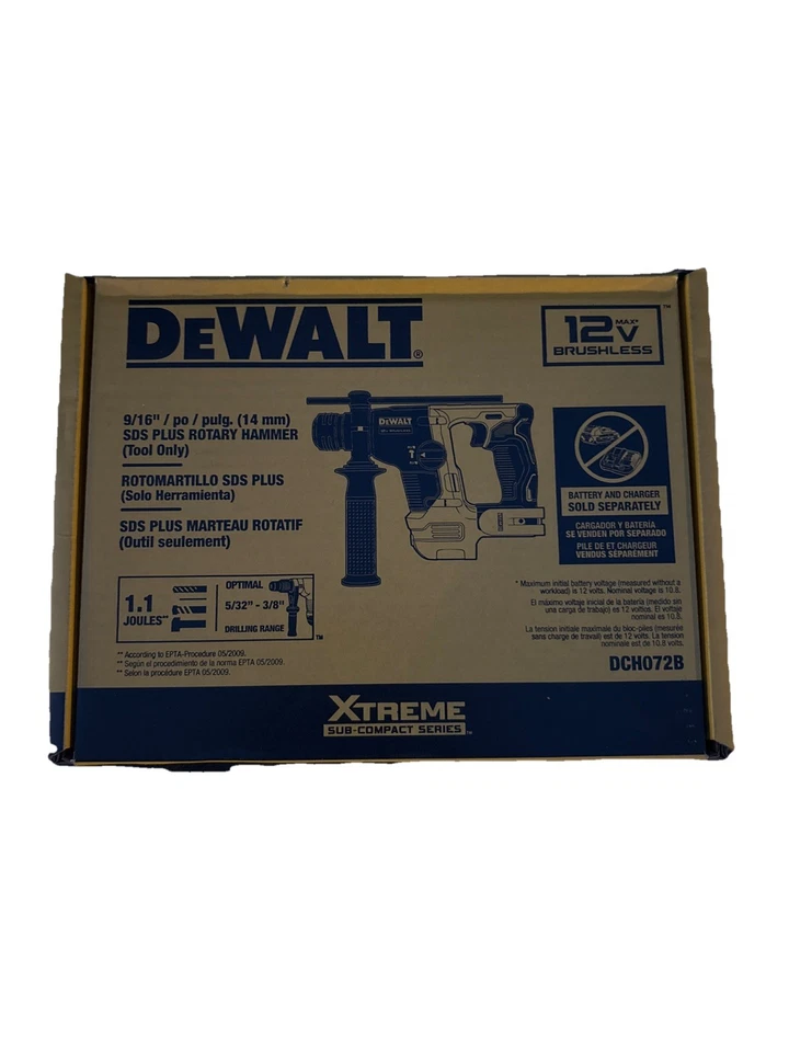 DeWalt DCH072B 9/16” / po / Pulg SDS Plus Brushless Rotary Hammer TOOL ONLY - Image 1 of 1
