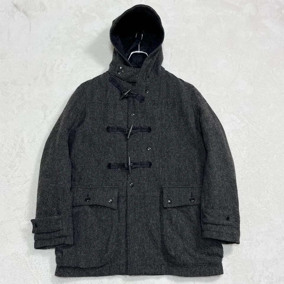 Engineered Garments Herringbone Duffle Coat, Size S, Gray, Men's - Image 1 of 4