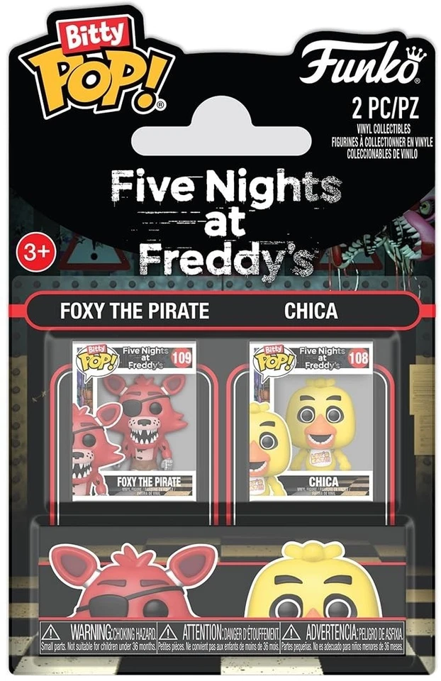 Fnaf Foxy And Chica Funko Bitty Pop! Mini-Figure 2-Pack (US IMPORT) ACC NEU - Bild 1 von 1