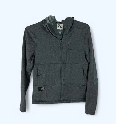 Flylow Pierogi Fleece Hoodie Men's XS GRAY FULL ZIP - Image 1 of 4