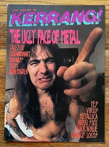 Kerrang! Revista - Iron Maiden [Steve Harris] - No. 183 16 de abril de 1988 - Imagen 1 de 3
