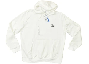 Adidas Men's Regular Size XL White Essential Hoody Sweatshirt Trefoil NEW IM4526 - Picture 1 of 8