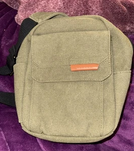 NWOT Tullio Camera Bag Crossbody Small Army Green Sling Backpack - Picture 1 of 6