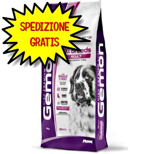 GEMON CANE CROCCHETTA ALL BREEDS ADULT MAIALE 15 KG - Immagine 1 di 1