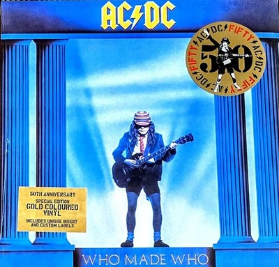 AC/DC WHO MADE WHO -  GOLD COLOR VINYL LP " NEW, SEALED " - Image 1 of 2