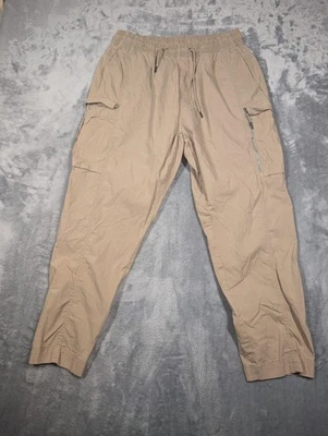 Calça jogger Nike Cargo masculina 2XL cáqui bronzeado elástica cintura zíper bolso atlético - Imagem 1 de 4
