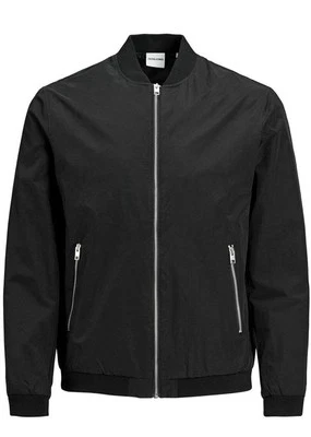 JACK & JONES Mens Rush Harrington Bomber Jacket Silver Zip Black 2XL BNWT - Image 1 of 4