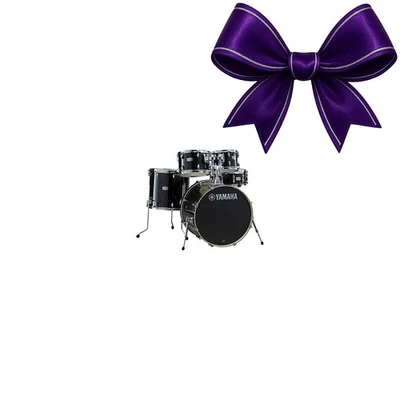 Paquete de 5 carcasas de batería Yamaha Stage Custom Birch 22 pulgadas Kick Raven negro Foto 1 de 3