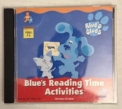 Blue's Clues: Blue's Reading Time Activities (PC, 2000) Completo, CIB - Probado Foto 1 de 3