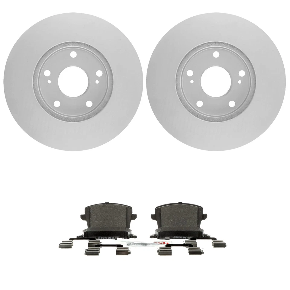 Kit de pastillas de freno de disco semimetálicas azules rotores Quietcast traseros Bosch para Audi Q5 S4 S5 Foto 1 de 1