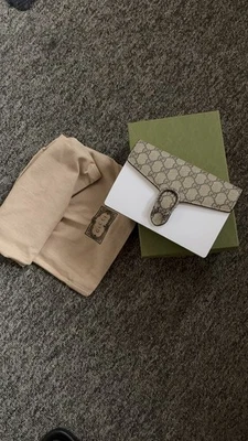 GUCCI Dionysus Wallet on Chain Shoulder Bag Colour Beige - Image 1 of 4