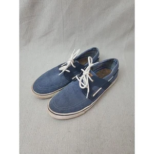 Tommy Bahamas Boat Shoes Mens Size 10 D Blue Canvas Lace Up Casual - Picture 1 of 9