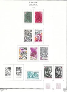 FRANCIA 1969-1971 COMO NUEVO COLECCIÓN SEMIPOSTAL LIGERAMENTE ARTICULADA EN PÁGINA - Imagen 1 de 1