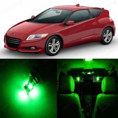 Paquete interior de 11 luces LED verdes para Honda CR-Z 2011-2016 + HERRAMIENTA palanca Foto 1 de 4