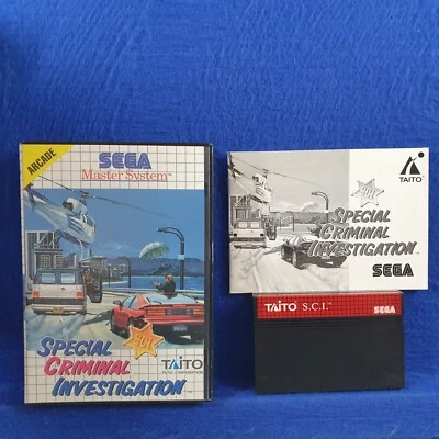 Master System SPECIAL CRIMINAL INVESTIGATION Boxed&Complete Sega PAL REGION FREE - Image 1 of 4