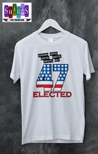 47 Victory Trump Won MAGA Camiseta Unisex Camiseta Acusada Condenada. Disparo. ELECCIONADO - Imagen 1 de 9