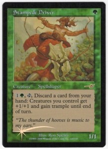 ✨ Stampede Driver FOIL ✨ MTG Magic 2000 Nemesis Green Creature NM