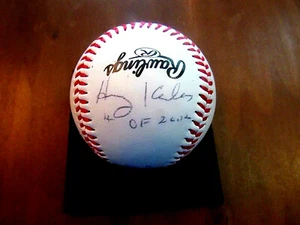 HARRY KALAS ERNIE HARWELL HOF MLB SPORTSCASTERS SIGNED AUTO ESPN BASEBALL JSA - Picture 1 of 4