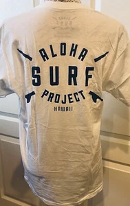 Camiseta Aloha Surf Project Para Hombre M Blanca Skate Gráfico Retro Playa Algodón - Imagen 1 de 7
