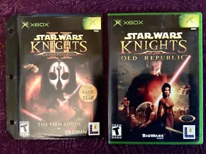 Star Wars Knights Of The Old Republic with booklet and case & Sith Lords, X box - Picture 1 of 4