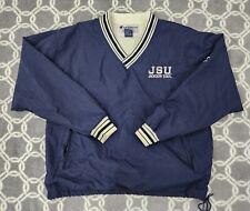 Vintage Champion 90s JSU Jackson State Tigers Men's L Nylon Pullover Jacket Navy
