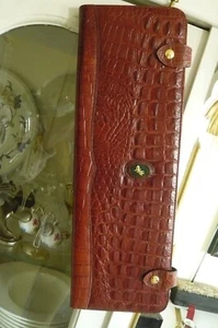 Vintage Reisetasche Krawattentasche Etui Echtleder - Bild 1 von 13