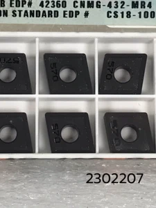 CNMG 432 MR4 570 New Full Package of 10 Seco Tungsten Carbide Inserts - Picture 1 of 6